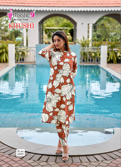 Khushi Vol 6 Mystic 9 Viscose Co Ord Set Wholesaler