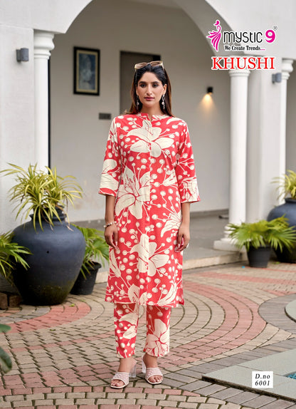 Khushi Vol 6 Mystic 9 Viscose Co Ord Set Wholesaler