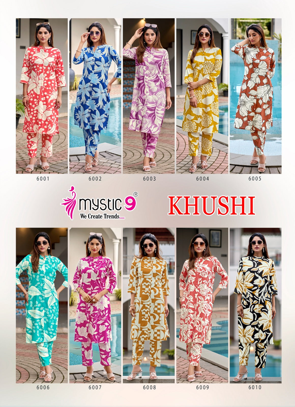 Khushi Vol 6 Mystic 9 Viscose Co Ord Set Wholesaler