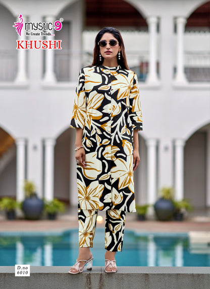 Khushi Vol 6 Mystic 9 Viscose Co Ord Set Wholesaler