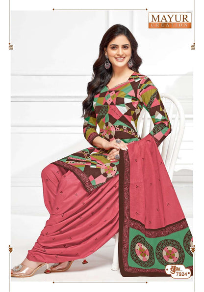 Khushi Vol 79 Mayur Creation Cotton Dress Material Exporter India