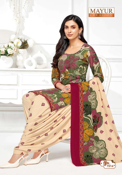 Khushi Vol 79 Mayur Creation Cotton Dress Material Exporter India