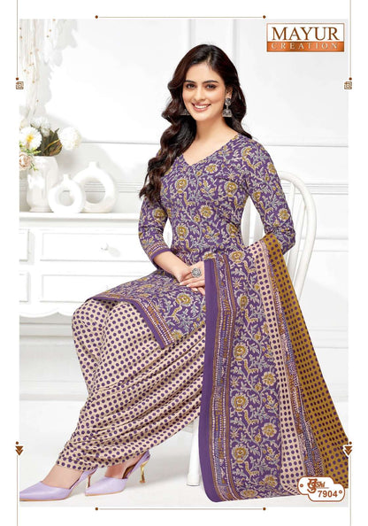 Khushi Vol 79 Mayur Creation Cotton Dress Material Exporter India