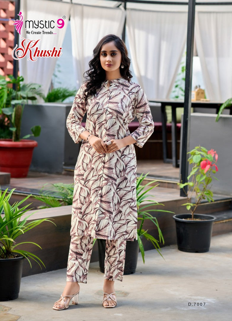 Khushi Vol 7 Mystic 9 Viscose Co Ord Set Wholesaler India