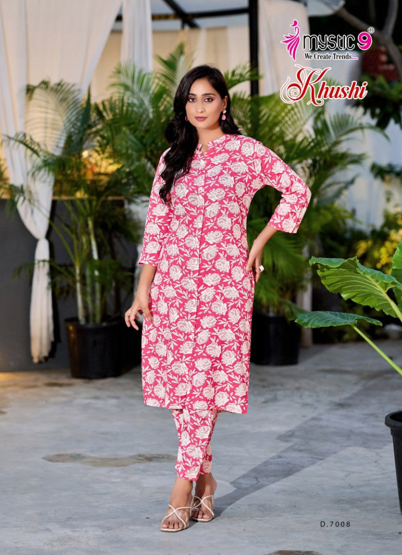 Khushi Vol 7 Mystic 9 Viscose Co Ord Set Wholesaler India