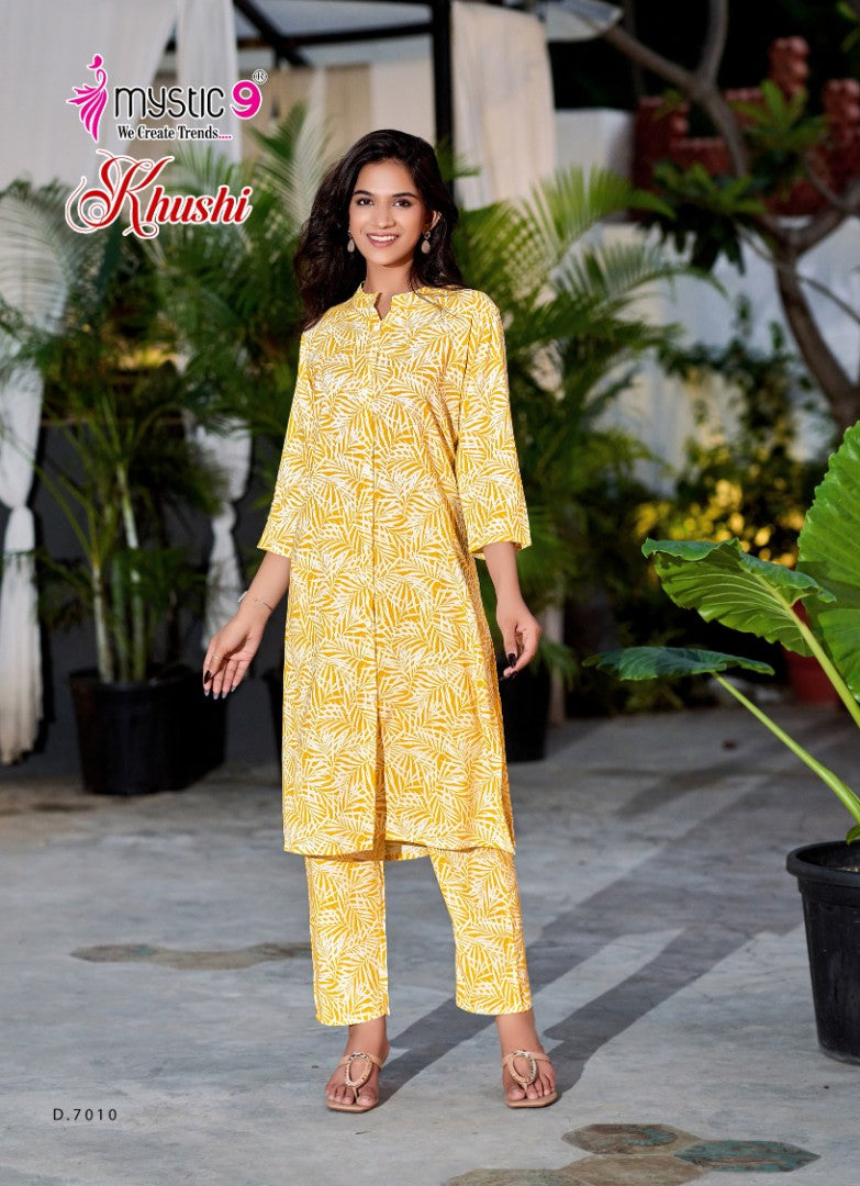 Khushi Vol 7 Mystic 9 Viscose Co Ord Set Wholesaler India