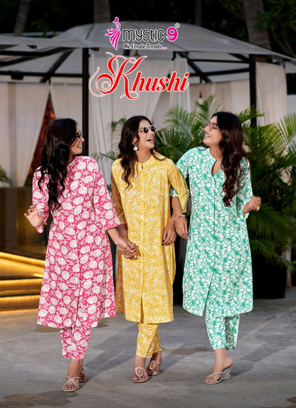 Khushi Vol 7 Mystic 9 Viscose Co Ord Set Wholesaler India