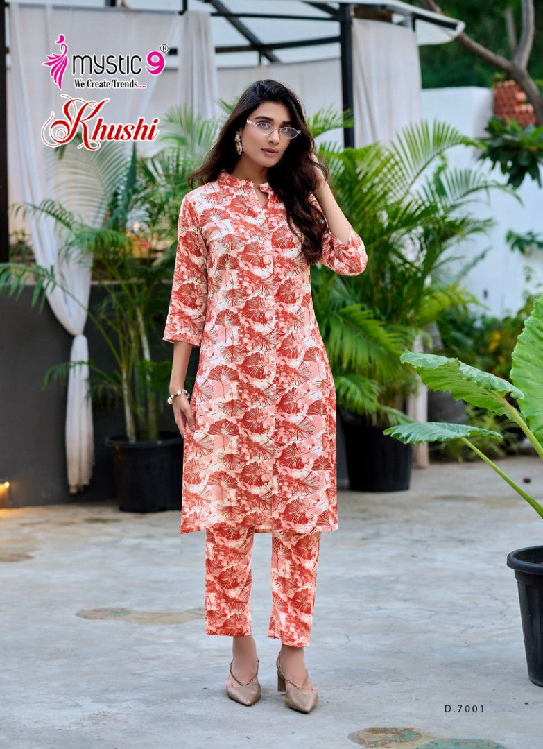 Khushi Vol 7 Mystic 9 Viscose Co Ord Set Wholesaler India