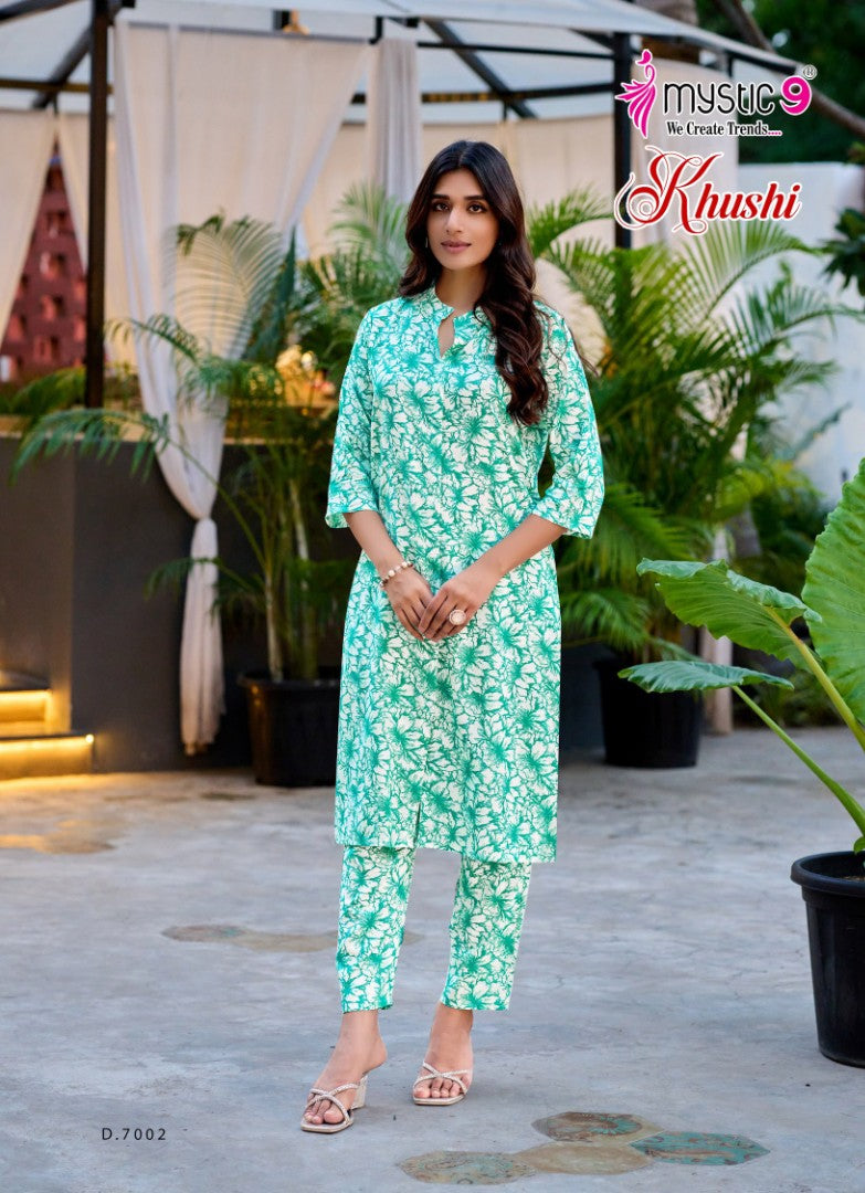 Khushi Vol 7 Mystic 9 Viscose Co Ord Set Wholesaler India
