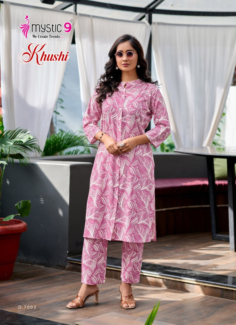 Khushi Vol 7 Mystic 9 Viscose Co Ord Set Wholesaler India