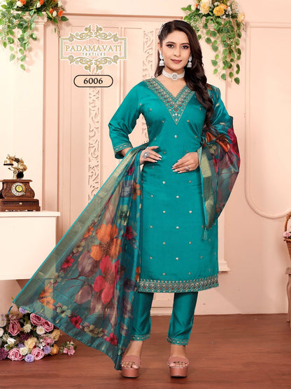 Khushi Vol 7 Pt Roman Silk Readymade Pant Style Suits Wholesaler Gujarat