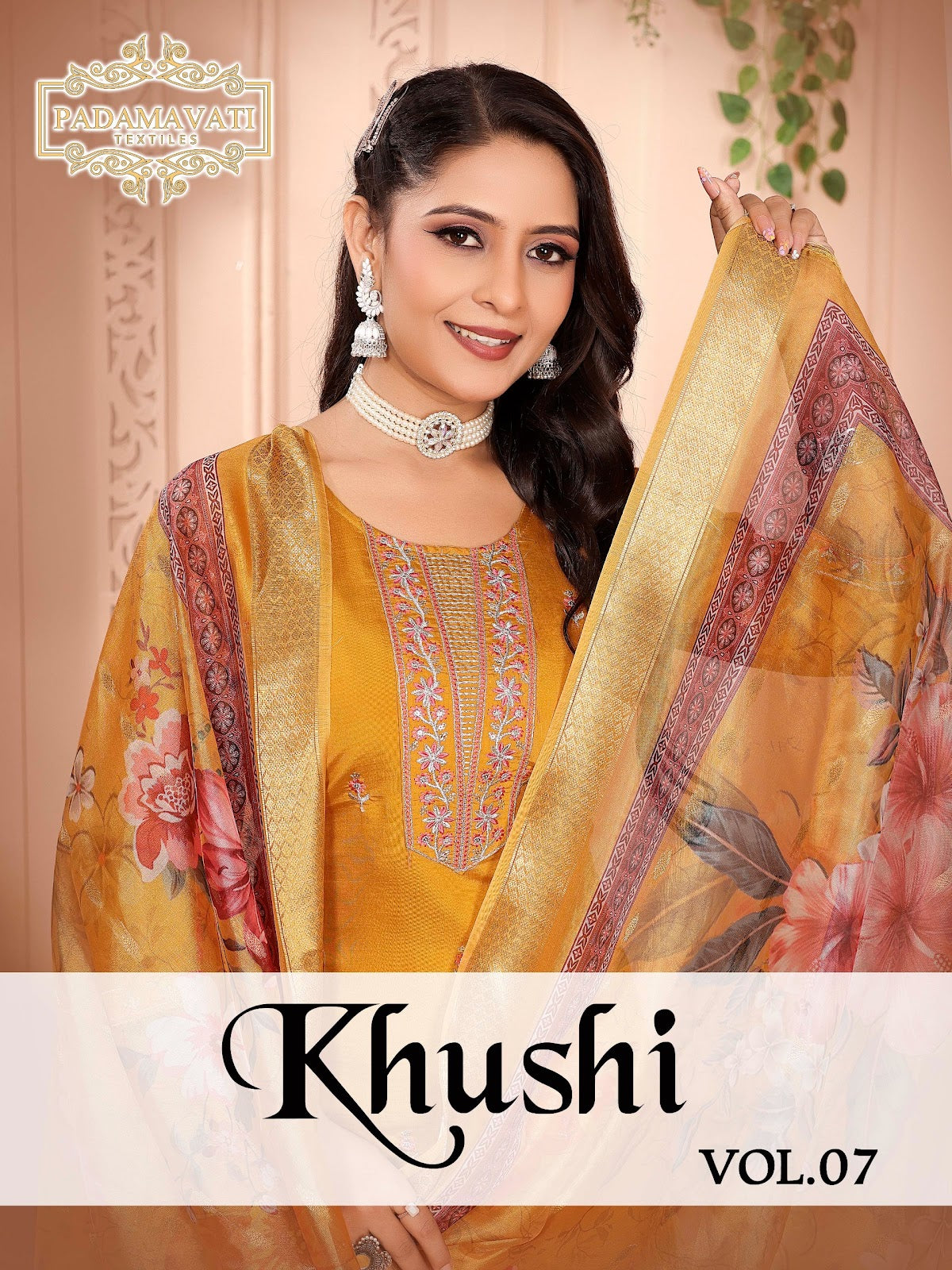 Khushi Vol 7 Pt Roman Silk Readymade Pant Style Suits Wholesaler Gujarat