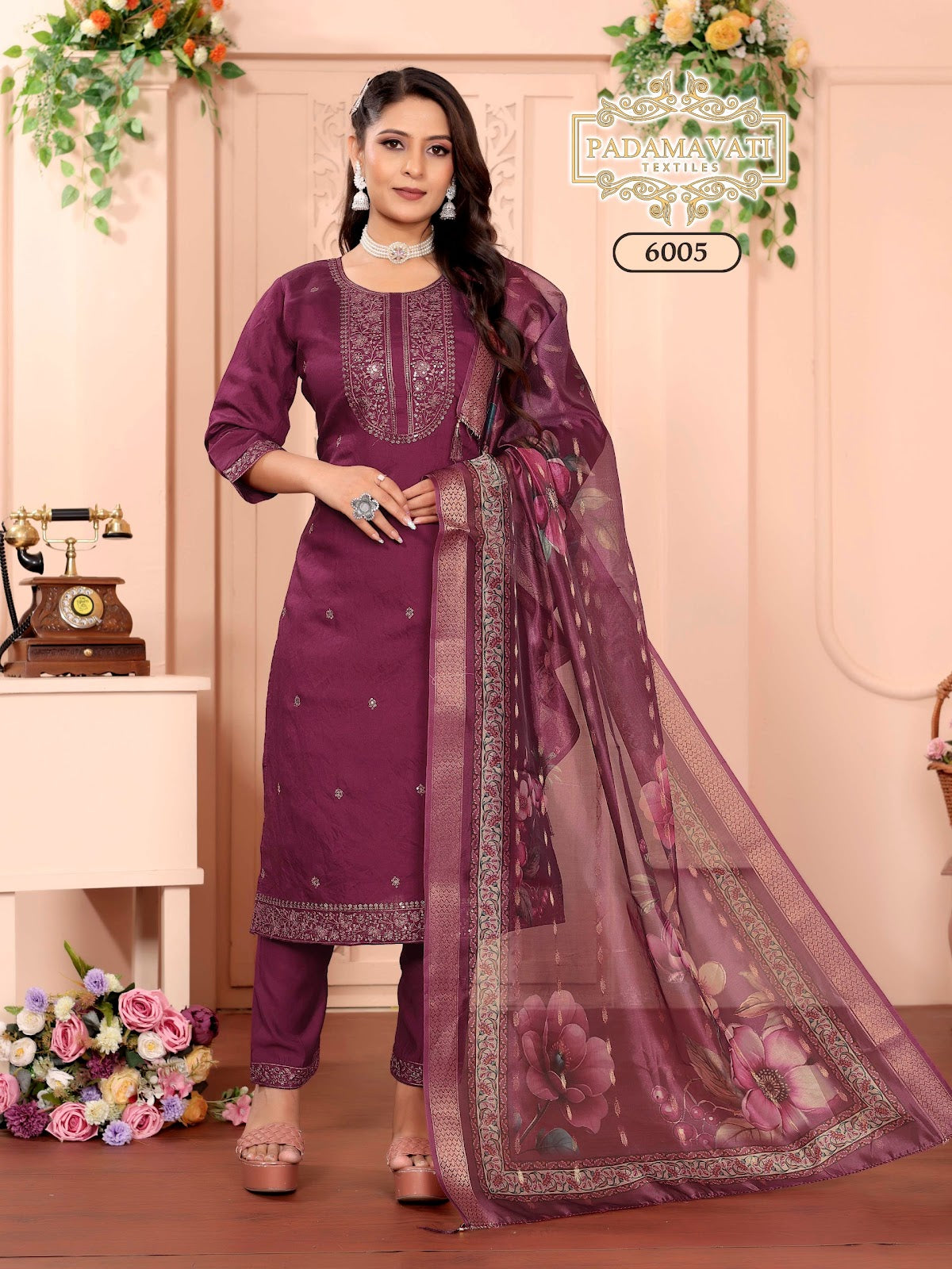 Khushi Vol 7 Pt Roman Silk Readymade Pant Style Suits Wholesaler Gujarat