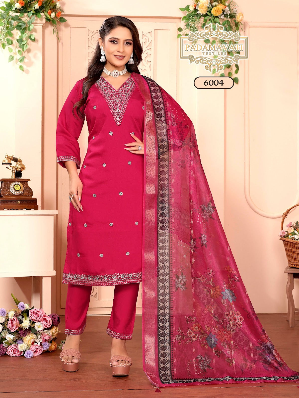 Khushi Vol 7 Pt Roman Silk Readymade Pant Style Suits Wholesaler Gujarat