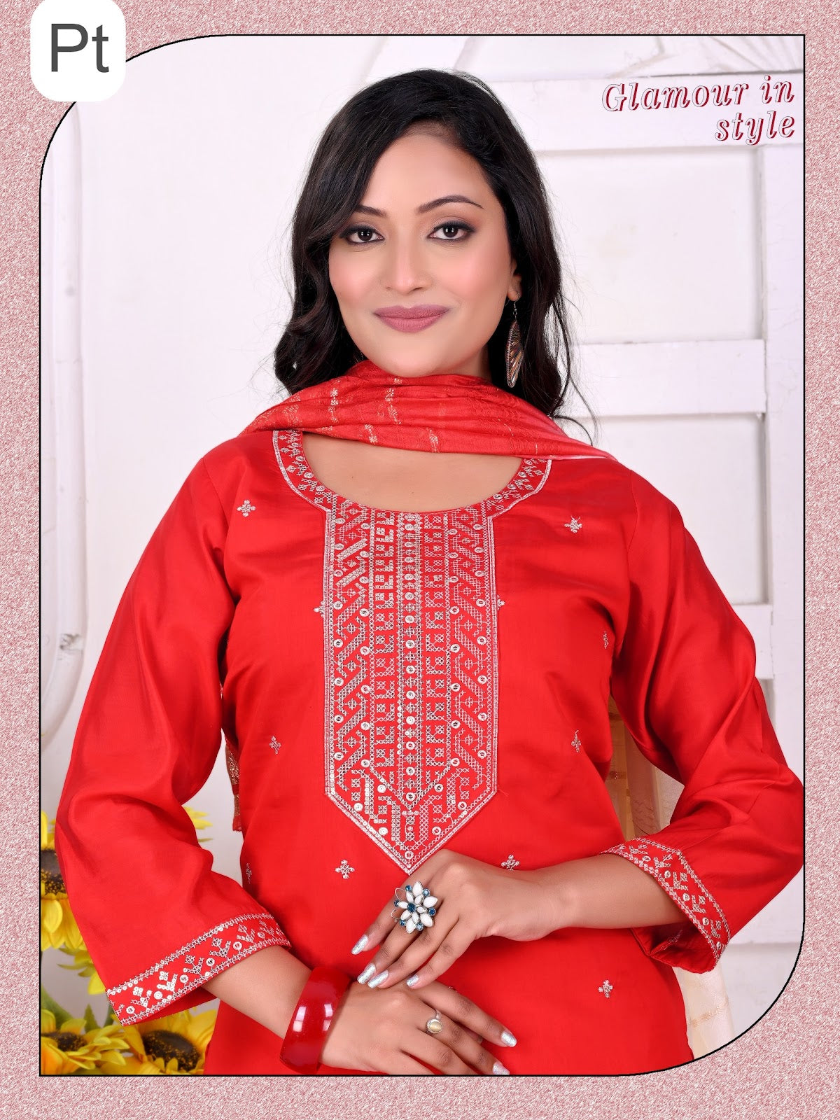 Khushi Vol 8 Pt Roman Silk Readymade Pant Style Suits Manufacturer