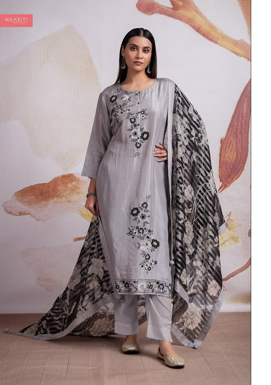 Khushnaz Naariti Silk Pant Style Suits Manufacturer India