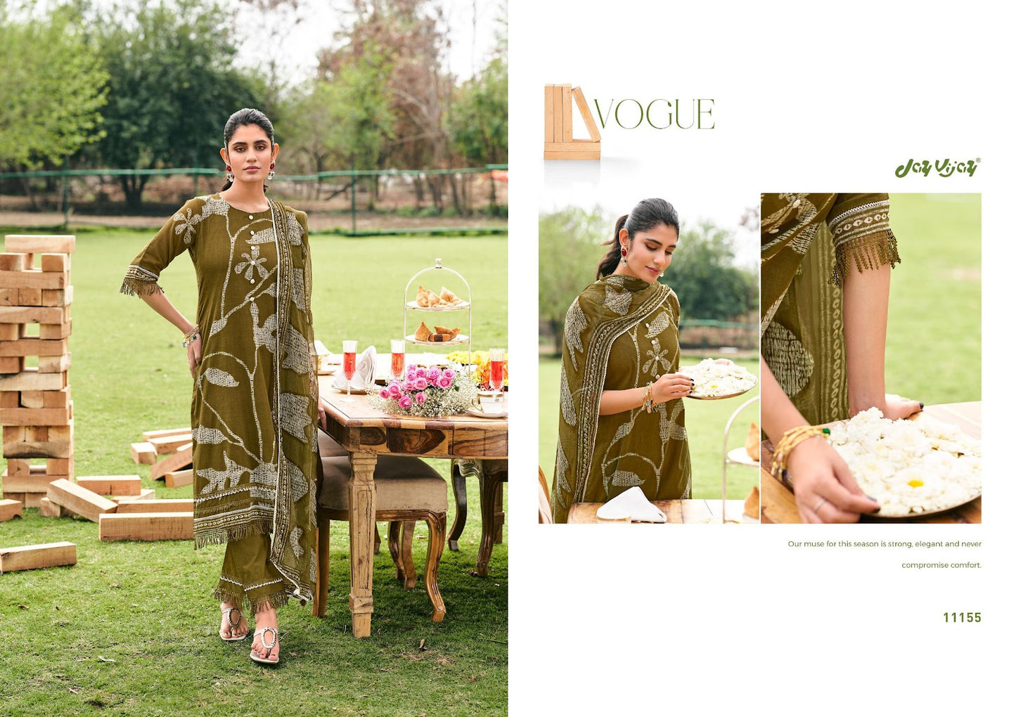 Khushnuma Jay Vijay Mal Cotton Pant Style Suits Wholesale