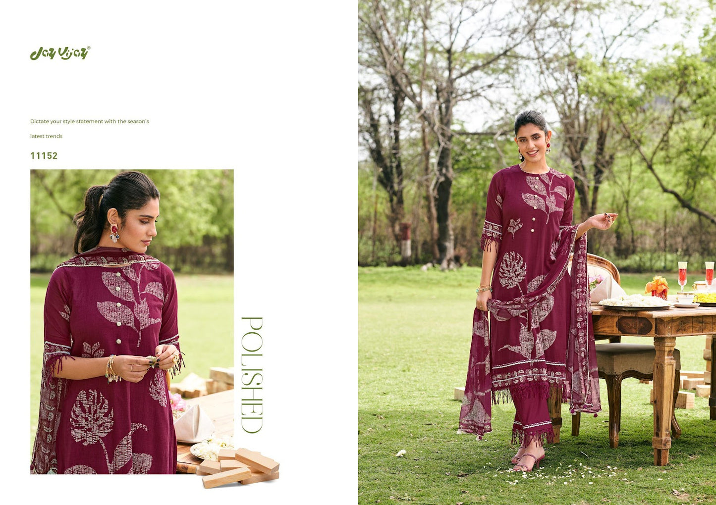 Khushnuma Jay Vijay Mal Cotton Pant Style Suits Wholesale