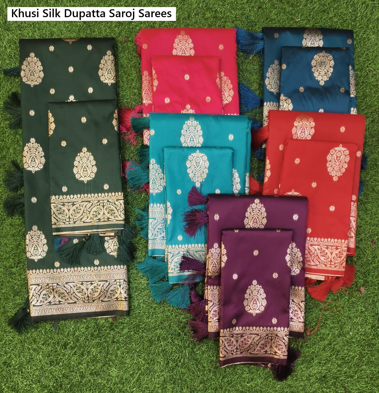 Khusi Silk Dupatta Saroj Sarees Wholesale Price