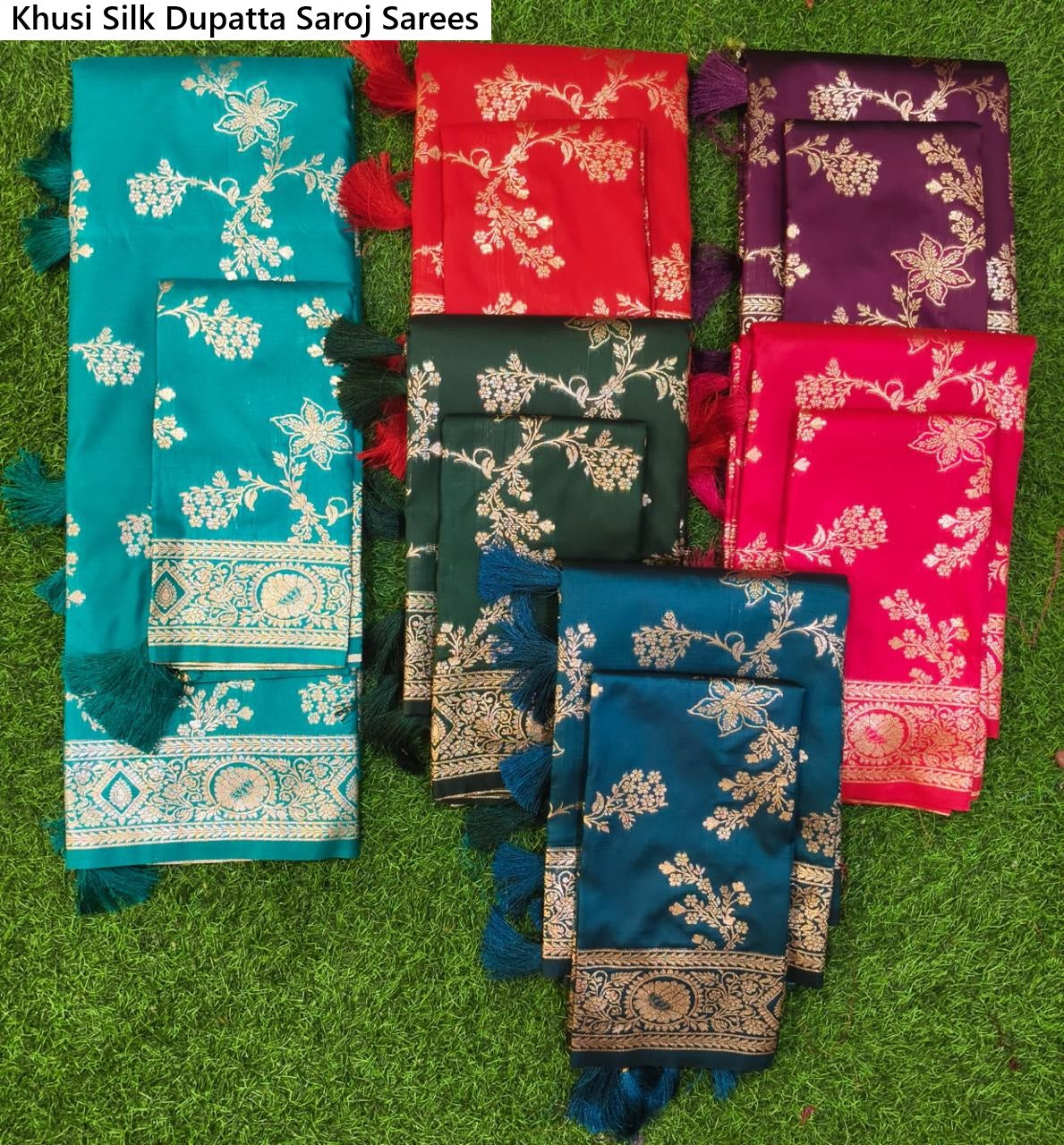 Khusi Silk Dupatta Saroj Sarees Wholesale Price