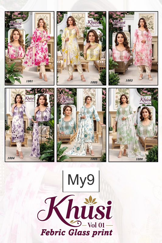 Khusi Vol 1 My9 Roman Readymade Pant Style Suits Wholesaler Ahmedabad