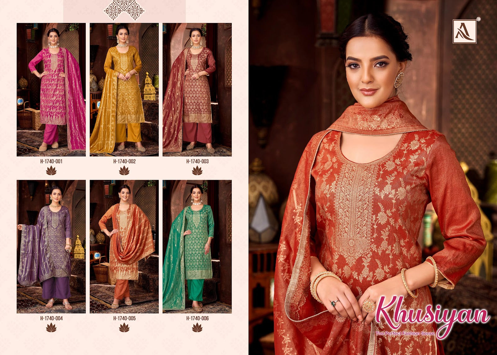 Khusiyan Alok Simmer Karachi Salwar Suits Wholesaler Ahmedabad
