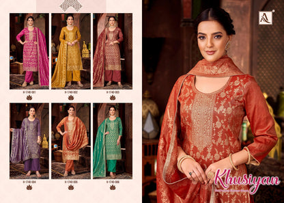 Khusiyan Alok Simmer Karachi Salwar Suits Wholesaler Ahmedabad