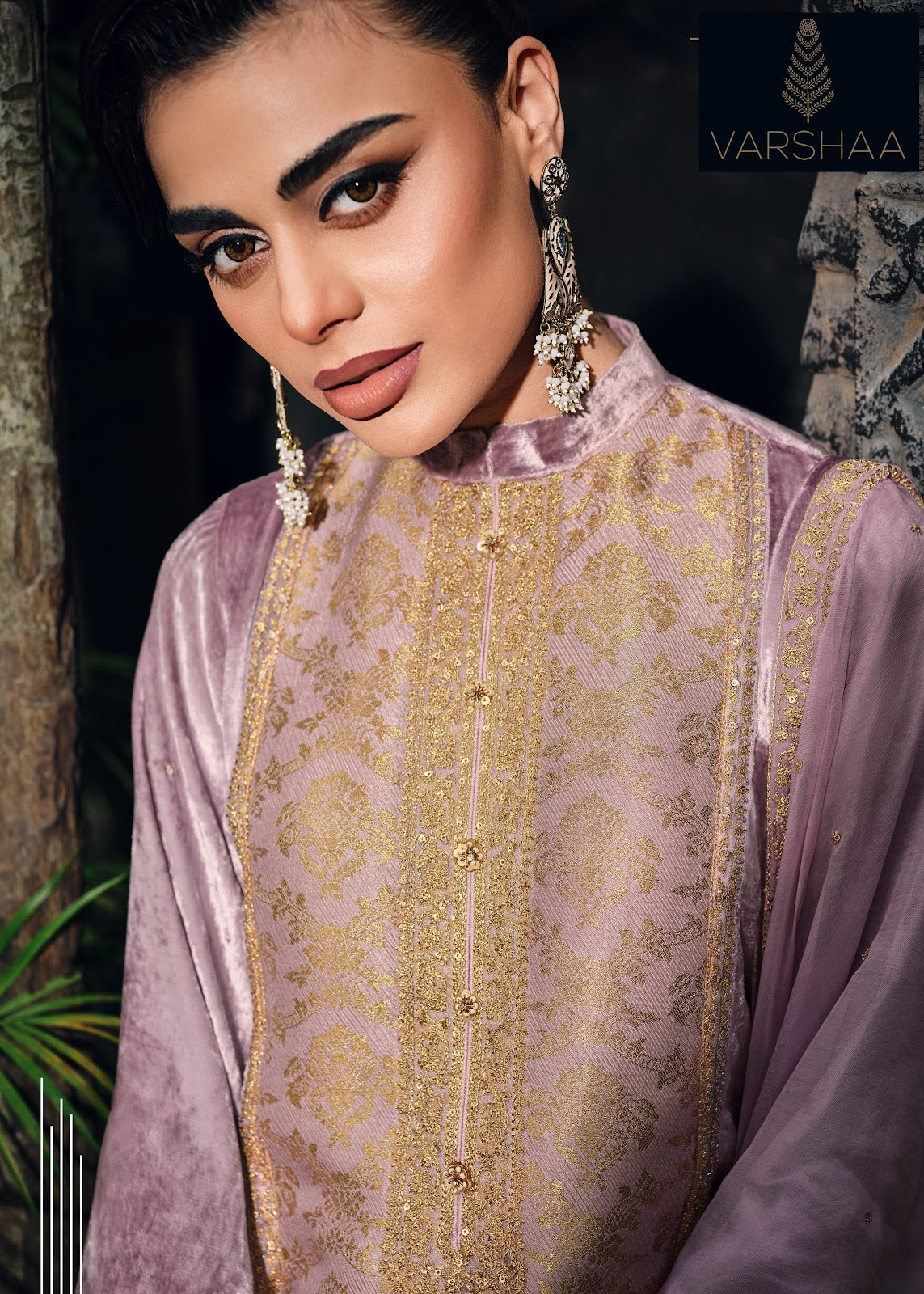 Khusrang Varshaa Velvet Suits Wholesale