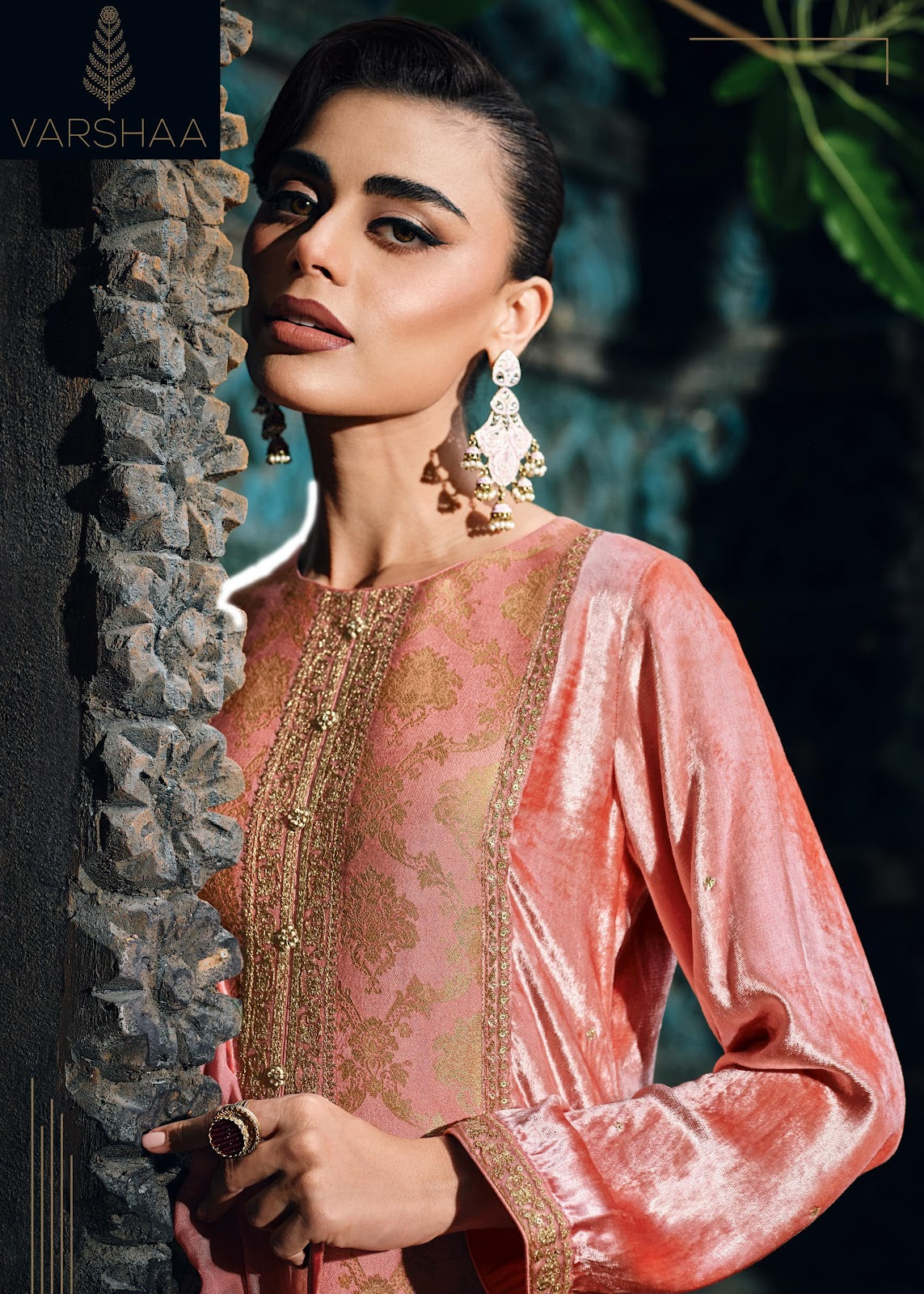 Khusrang Varshaa Velvet Suits Wholesale
