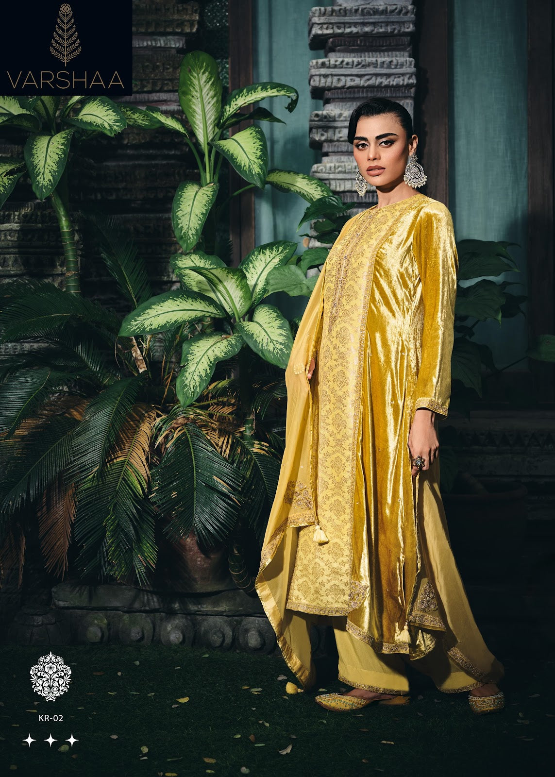 Khusrang Varshaa Velvet Suits Wholesale