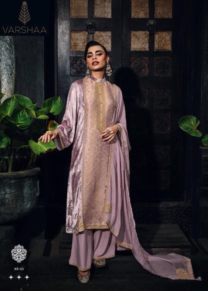 Khusrang Varshaa Velvet Suits Wholesale