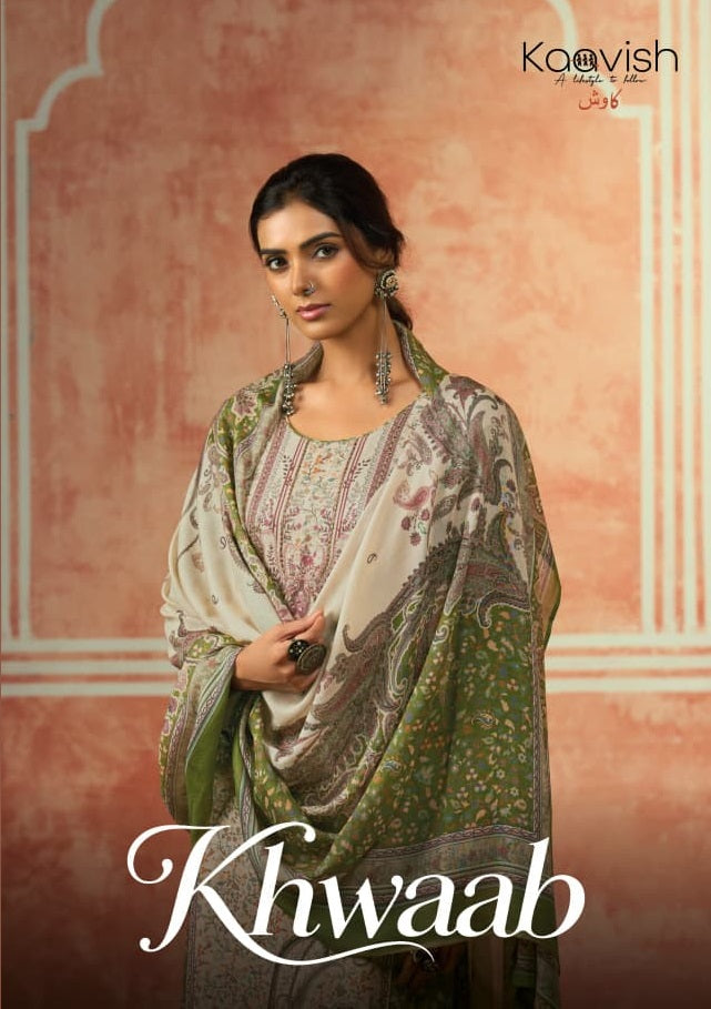 Khwaab Kaavish Viscose Pashmina Suits Wholesaler India