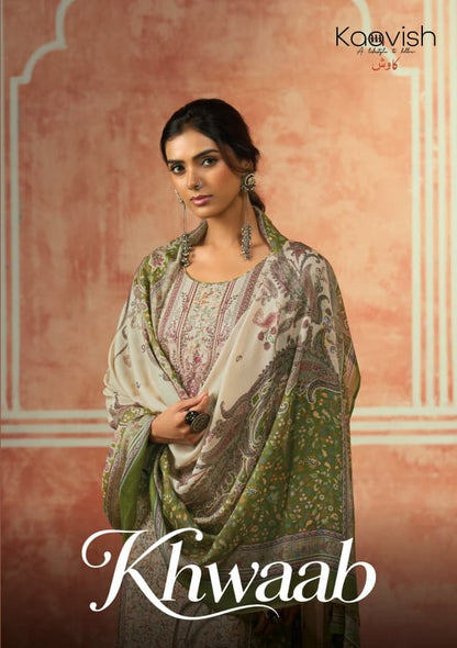 Khwaab Kaavish Viscose Pashmina Suits Wholesaler India