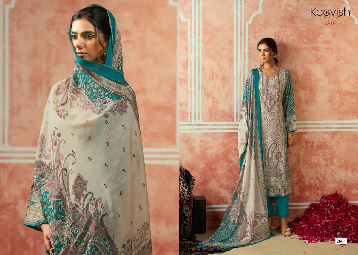 Khwaab Kaavish Viscose Pashmina Suits Wholesaler India