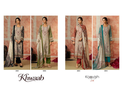 Khwaab Kaavish Viscose Pashmina Suits Wholesaler India