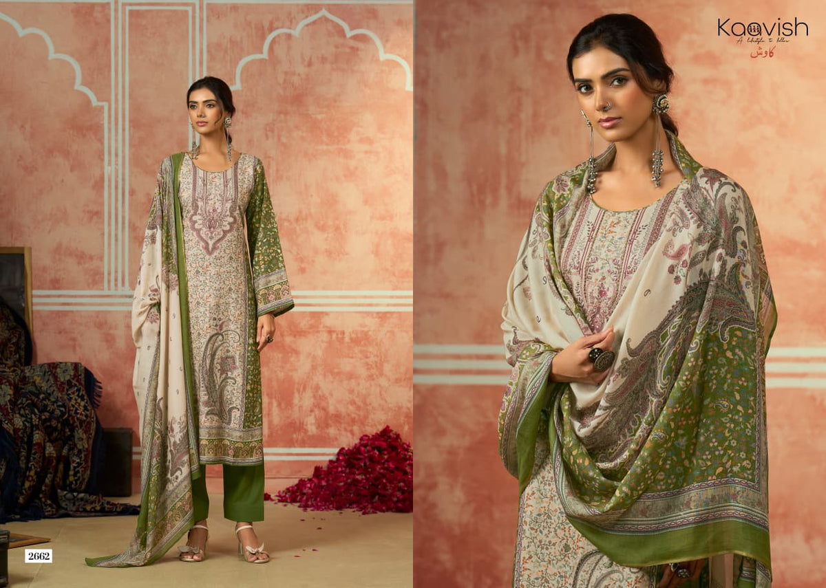 Khwaab Kaavish Viscose Pashmina Suits Wholesaler India