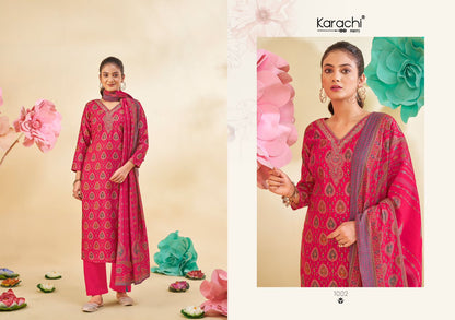 Khwaab Karachi Prints Modal Silk Pant Style Suits Wholesale Price