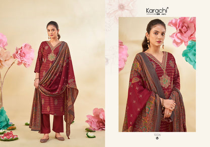 Khwaab Karachi Prints Modal Silk Pant Style Suits Wholesale Price