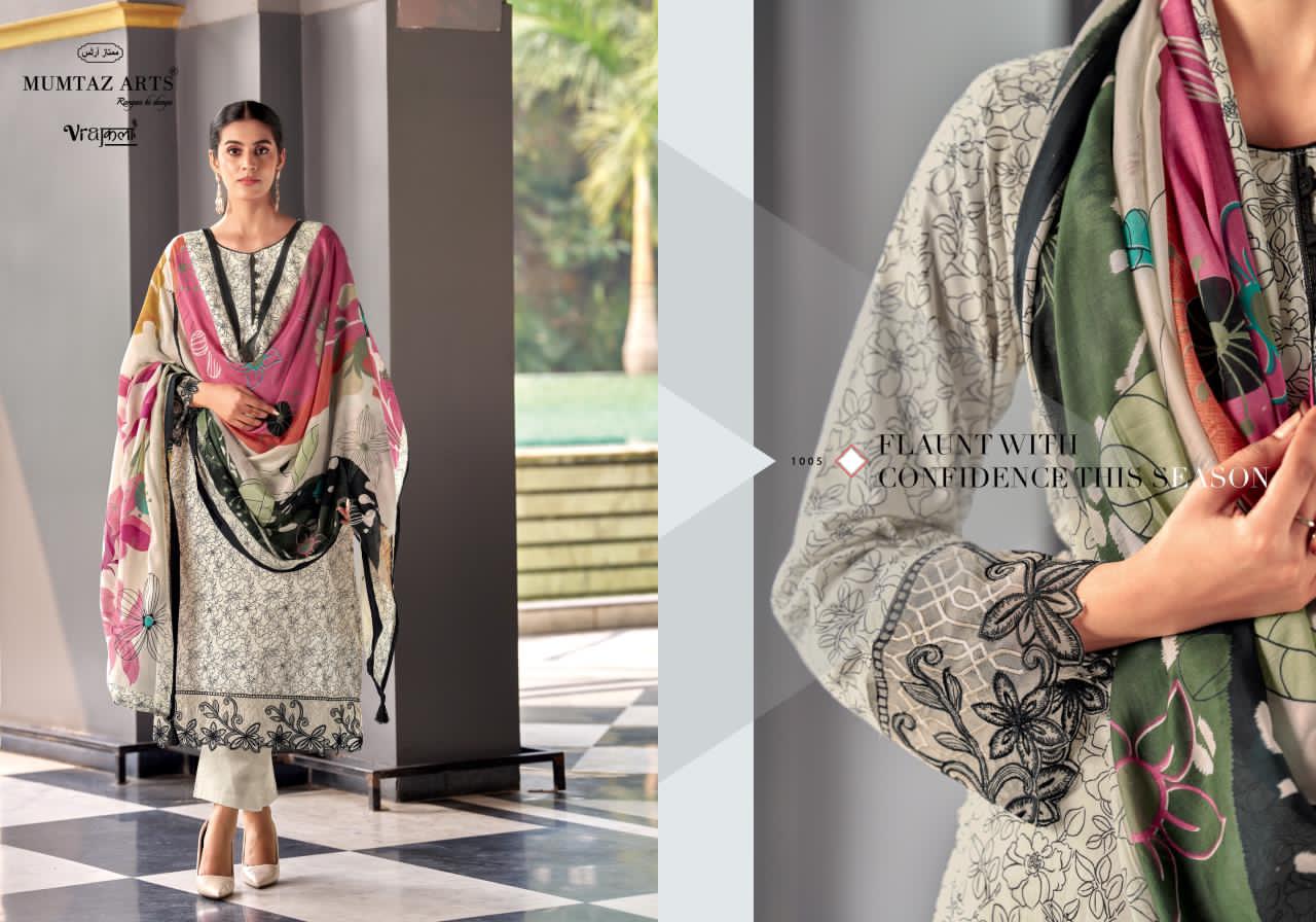 Khwaab Mumtaz Arts Viscose Jam Karachi Salwar Suits Manufacturer India