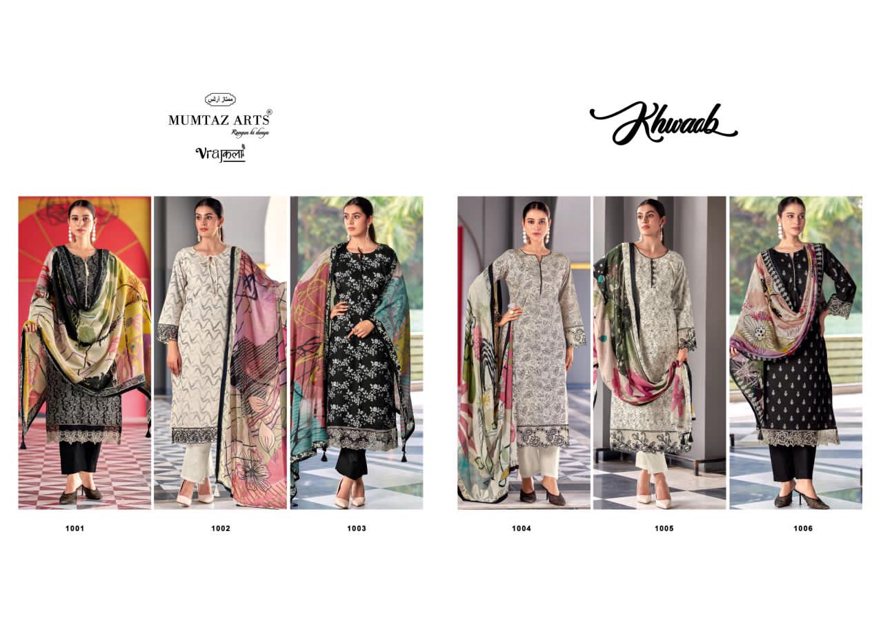 Khwaab Mumtaz Arts Viscose Jam Karachi Salwar Suits Manufacturer India