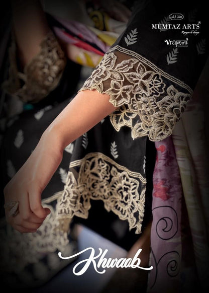 Khwaab Mumtaz Arts Viscose Jam Karachi Salwar Suits Manufacturer India