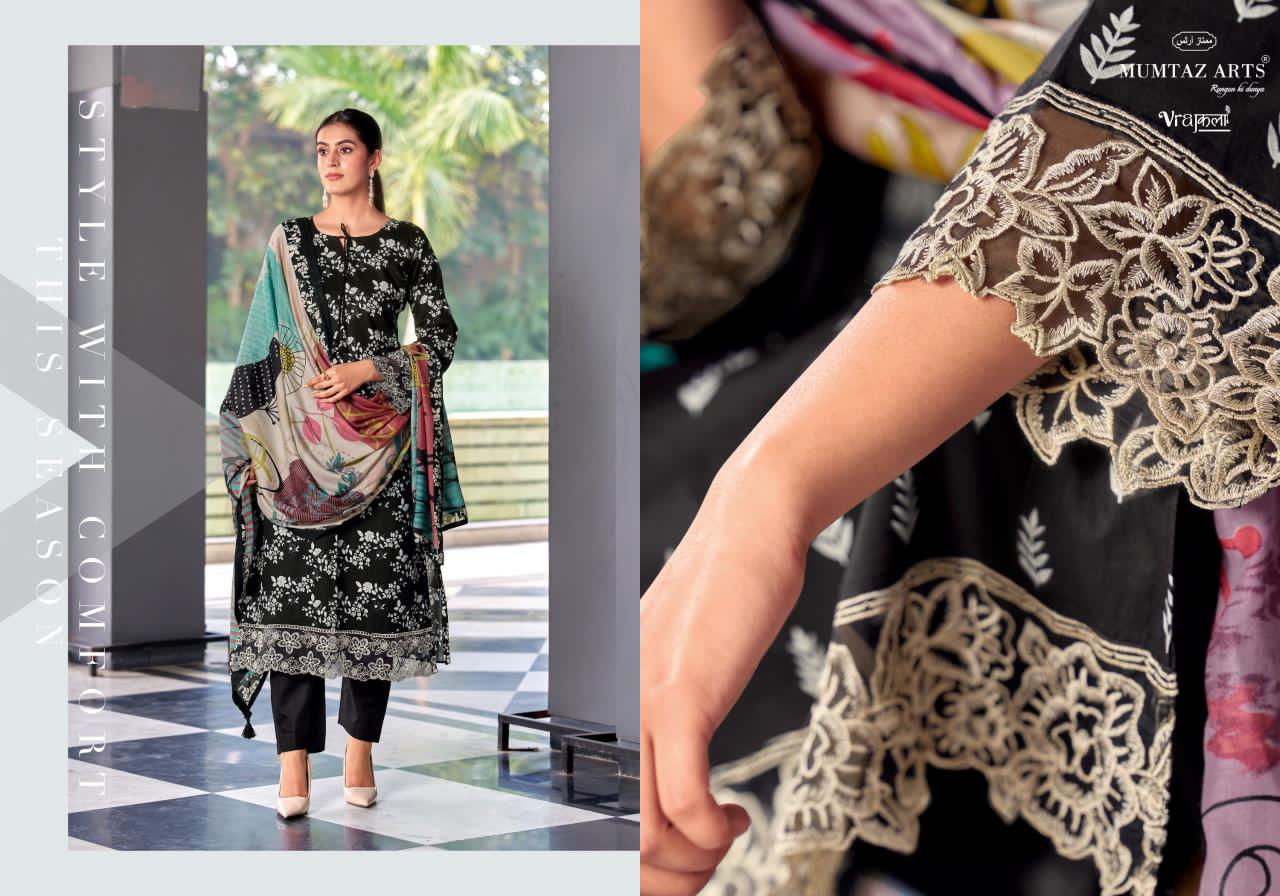 Khwaab Mumtaz Arts Viscose Jam Karachi Salwar Suits Manufacturer India