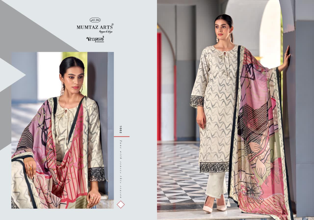 Khwaab Mumtaz Arts Viscose Jam Karachi Salwar Suits Manufacturer India