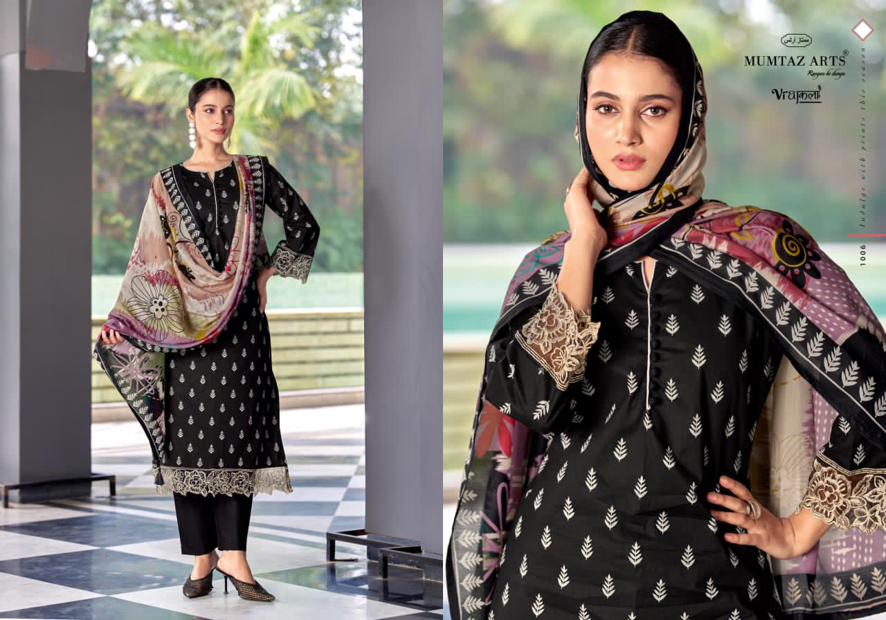 Khwaab Mumtaz Arts Viscose Jam Karachi Salwar Suits Manufacturer India