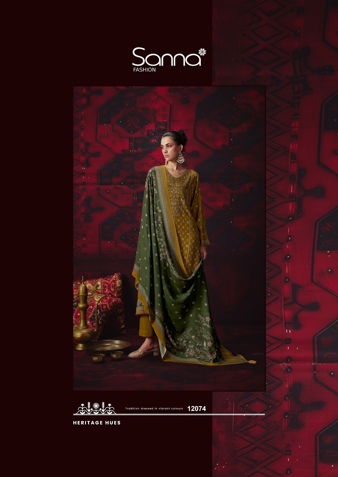 Khwaab Sanna Fashion Viscose Pashmina Suits Wholesale Price