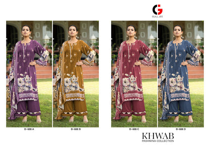 Khwab Gull Jee Viscose Pashmina Suits Manufacturer Gujarat