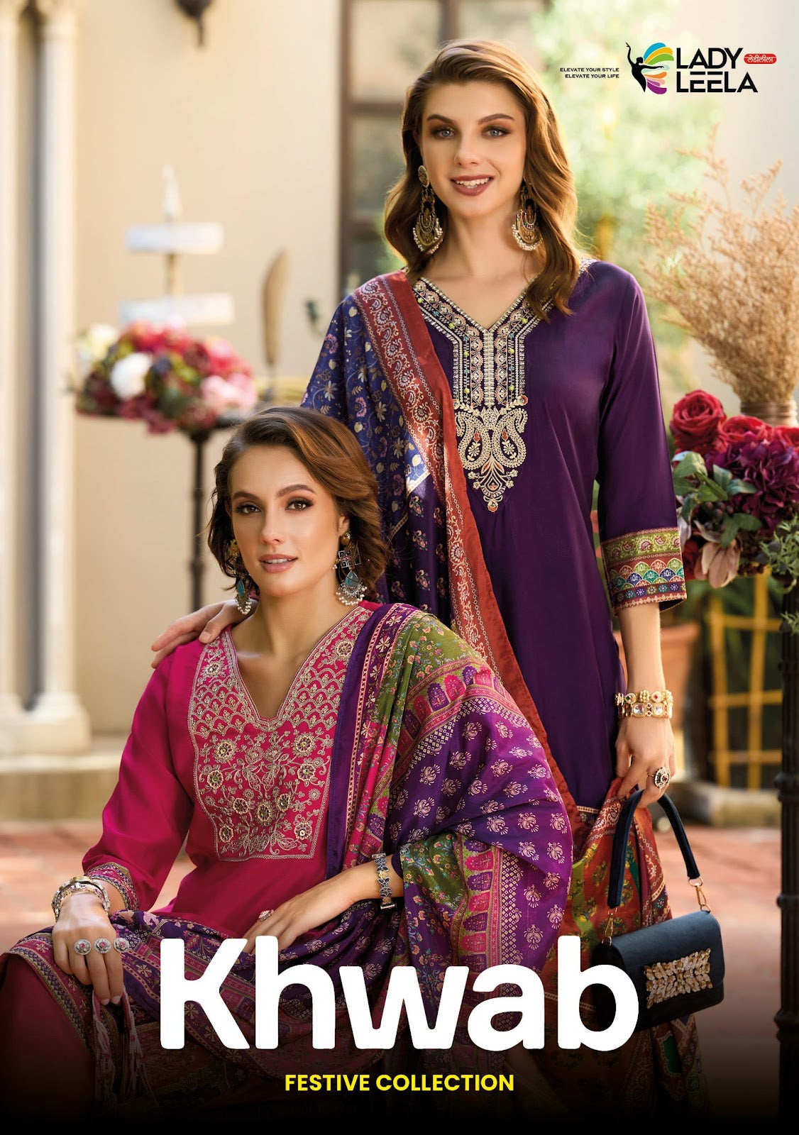 Khwab Ladyleela Viscose Silk Readymade Suits Manufacturer Gujarat