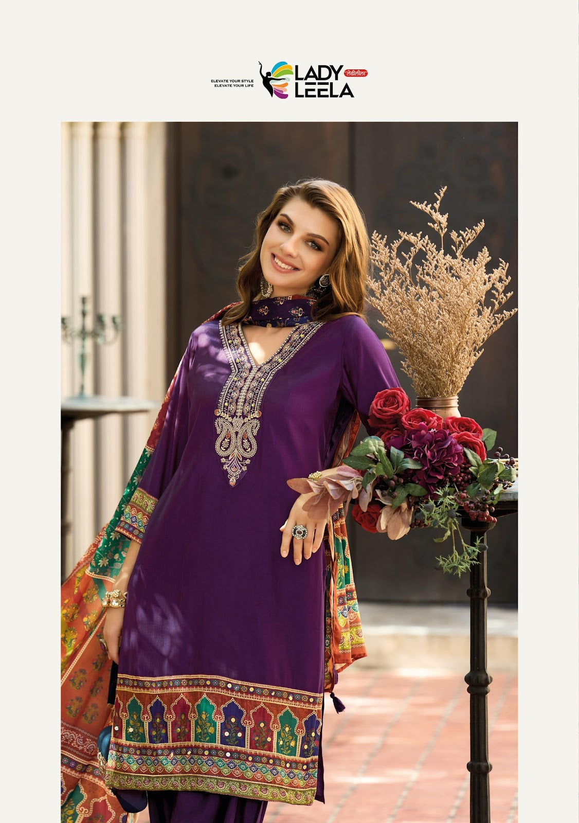 Khwab Ladyleela Viscose Silk Readymade Suits Manufacturer Gujarat