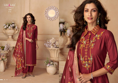Khwab Lily Lali Viscose Afghani Readymade Suit Supplier