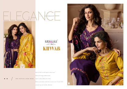 Khwab Lily Lali Viscose Afghani Readymade Suit Supplier
